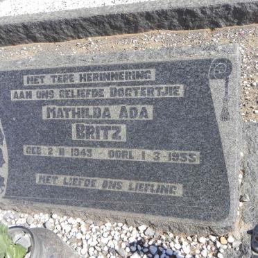 BRITZ Mathilda Ada 1943-1955