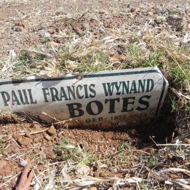 BOTES Paul Francis Wynand 1932-2008
