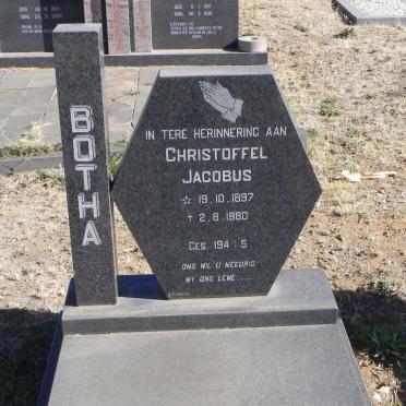 BOTHA Christoffel Jacobus 1897-1980