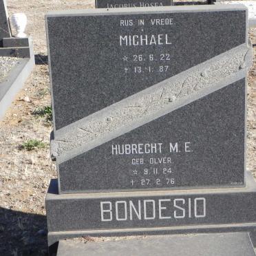 BONDESIO Michael 1922-1987 &amp; Hubrecht M.E. OLVER 1924-1976