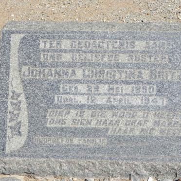 BRITZ Johanna Christina 1890-1947