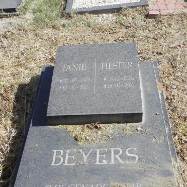 BEYERS Fanie 1918-2001 &amp; Hester 1922-2011