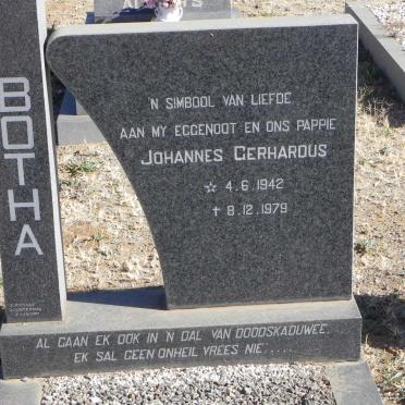BOTHA Johannes Gerhardus 1942-1979
