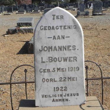 BOUWER Johannes L. 1919-1922