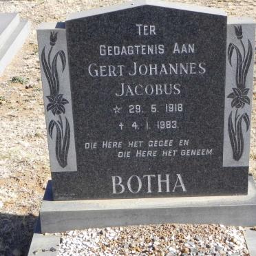 BOTHA Gert Johannes Jacobus 1918-1983