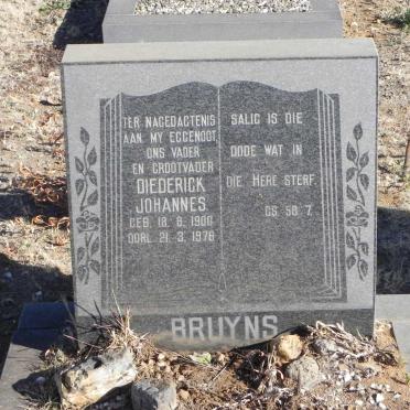 BRUYNS Diederick Johannes 1900-1976
