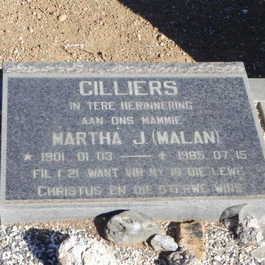 CILLIERS Martha J. MALAN 1901-1985