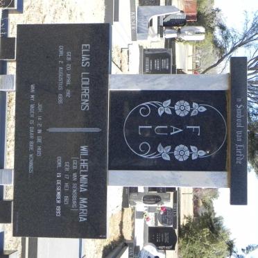 FAUL Elias Lourens 1912-1986 &amp; Wilhelmina Maria VAN RENSBURG 1921-1993