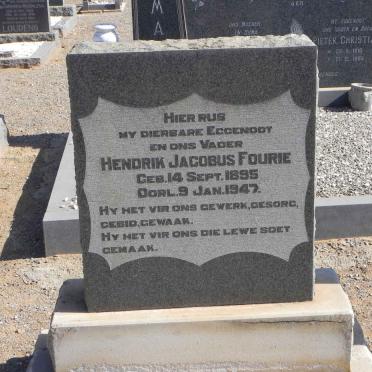 FOURIE Hendrik Jacobus 1895-1947