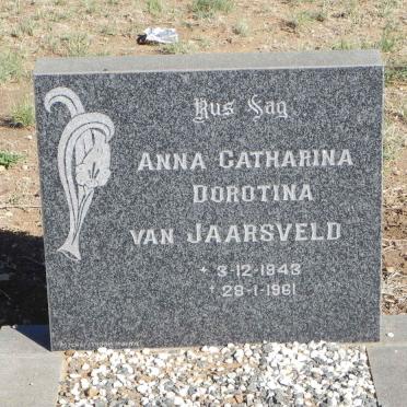 JAARSVELD Anna Catharina Dorotina, van 1943-1961