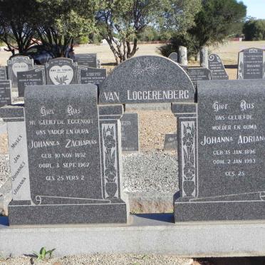 LOGGERENBERG Johannes Zacharias, van 1892-1967 &amp; Johanna Adriana 1896-1993