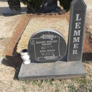 LEMMER Johannes Hermanus Richardt 1935- &amp; Maria Sussana 1935-2006