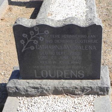 LOURENS Catharina Magdalena 1952-1956