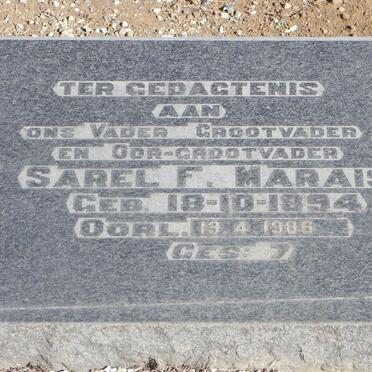 MARAIS Sarel F. 1894-1986