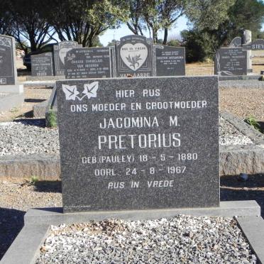 PRETORIUS Jacomina M. nee PAULEY 1880-1967