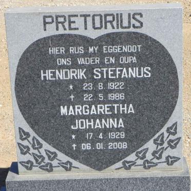 PRETORIUS Hendrik Stefanus 1922-1986 &amp; Margaretha Johanna 1929-2008