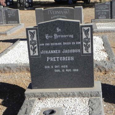 PRETORIUS Johannes Jacobus 1925-1966