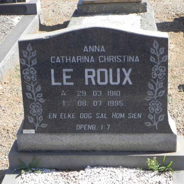 ROUX Anna Catharina Christina, le 1910-1995