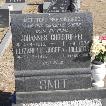 SMIT Johannes Christoffel 1916-1975 &amp; Elizabeth Josefa Cilliers 1920-2010