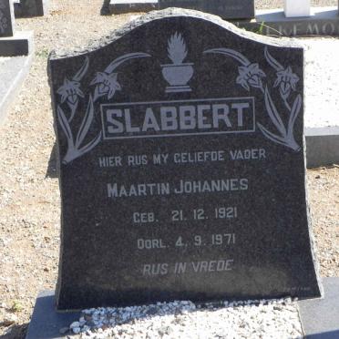 SLABBERT Maartin Johannes 1921-1971