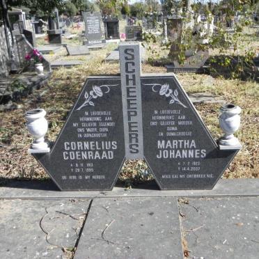 SCHEEPERS Cornelius Coenraad 1913-1995 &amp; Martha Johannes 1923-2007