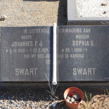 SWART Johannes F.J. 1900-1971 &amp; Sophia D. 1906-