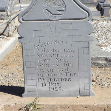 SWANEPOEL Petronella Magdalena nee NEL 1851-1923