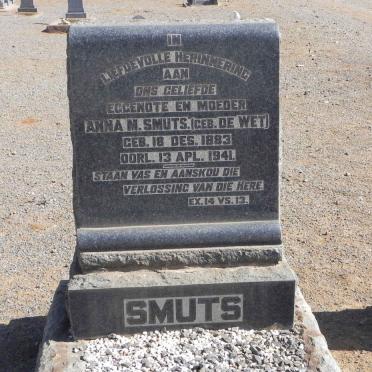 SMUTS Anna M. nee DE WET 1883-1941