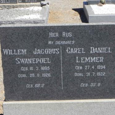 SWANEPOEL Willem Jacobus 1895-1926 :: LEMMER Carel Daniel 1894-1922