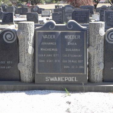 SWANEPOEL Johannes Maghiemus 1877-1970 &amp; Sara Susanna STEENKAMP 1897-1985