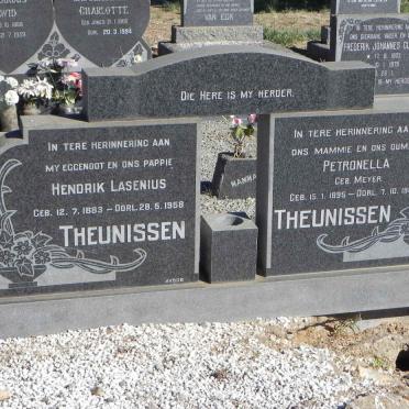 THEUNISSEN Hendrik Lasenius 1883-1958 &amp; Petronella MEYER 1895-1985
