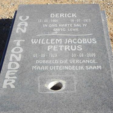 TONDER Willem Jacobus Petrus, van 1929-2009 :: VAN TONDER Derick 1964-1973
