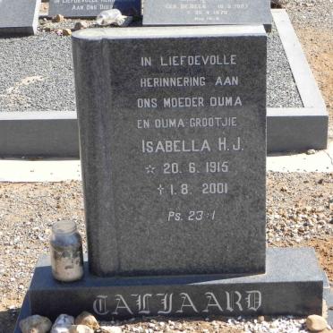 TALJAARD Isabella H.J. 1915-2001