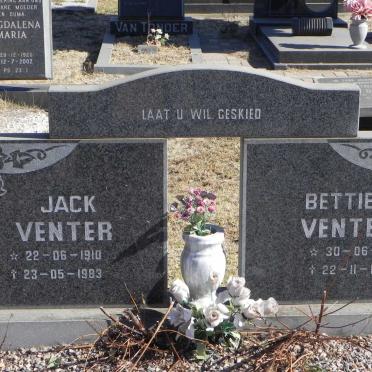 VENTER Jack 1910-1983 &amp; Bettie 1911-1994