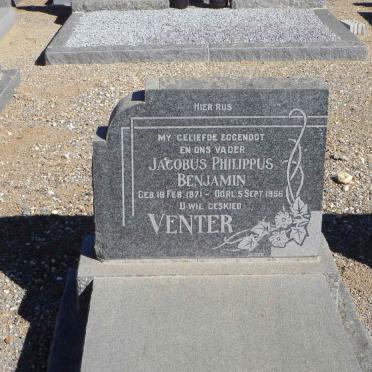 VENTER Jacobus Philippus Benjamin 1871-1956
