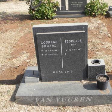 VUUREN Lourens Edward, van 1946-2005 &amp; Florence Ivy 1947-