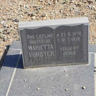 VORSTER Marietta 1970-1972