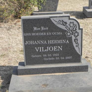 VILJOEN Johanna Hermina 1922-2007