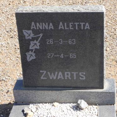 ZWARTS Anna Aletta 1963-1965
