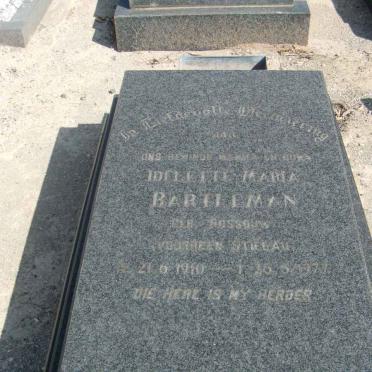 BARTLEMAN Idelette Maria nee ROSSOUW formerly STIELAU 1910-1977