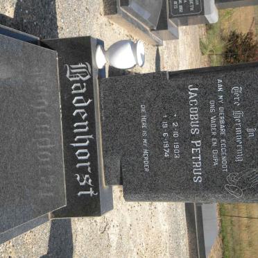 BADENHORST Jacobus Petrus 1903-1974