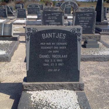 BANTJES Daniël Nicolaas 1893-1967