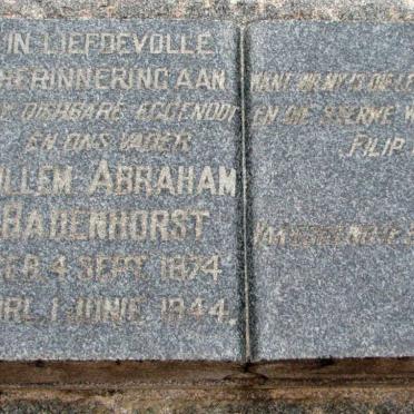 BADENHORST Willem Abraham 1874-1944 &amp; Johanna Maria Jacoba 1886-1963