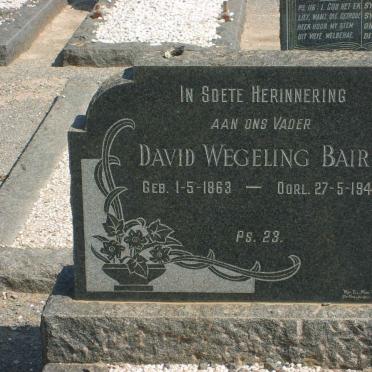 BAIRD David Wegeling 1863-1948