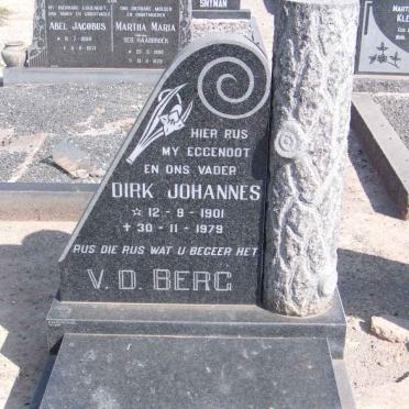 BERG Dirk Johannes, v.d. 1901-1979