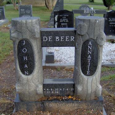 BEER Johan, de 1932-1988 &amp; Annatjie 1935-