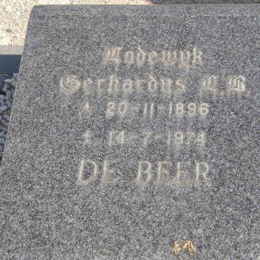 BEER Lodewyk Gerhardus L.B., de 1896-1974