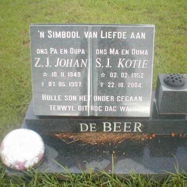 BEER Z.J., de 1949-1997 &amp; S.J. 1952-2004