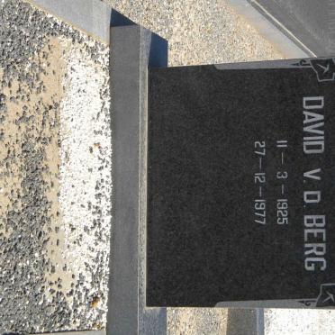BERG David, v.d. 1925-1977