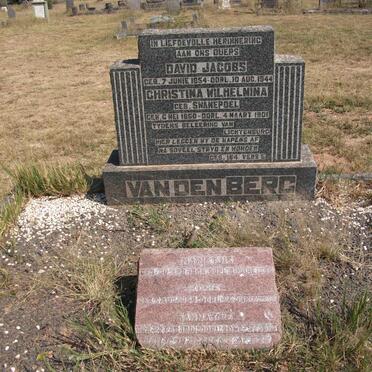 BERG David Jacobs, van den 1854-1944 &amp; Christina Wilhelmina SWANEPOEL 1860-1901